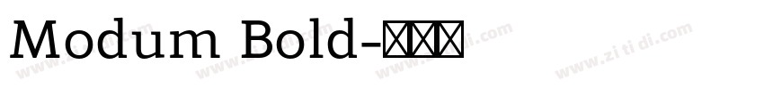 Modum Bold字体转换